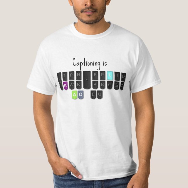 Camiseta El subtitular es teclado fresco de Steno (Anverso)