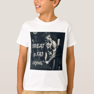Camiseta El sudor es un llanto de grasa Inspirador motivaci