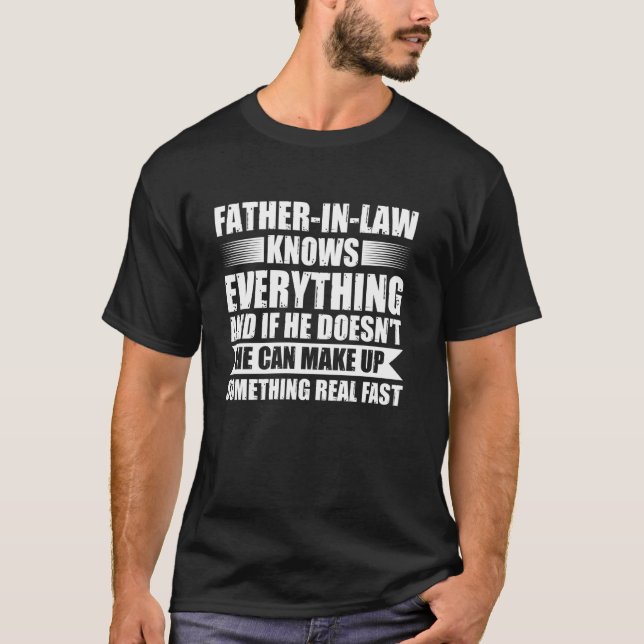 Camiseta el suegro sabe todo suegro (Anverso)