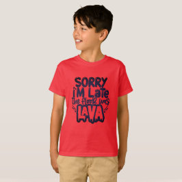 Camiseta El suelo es diversión de juego de lava