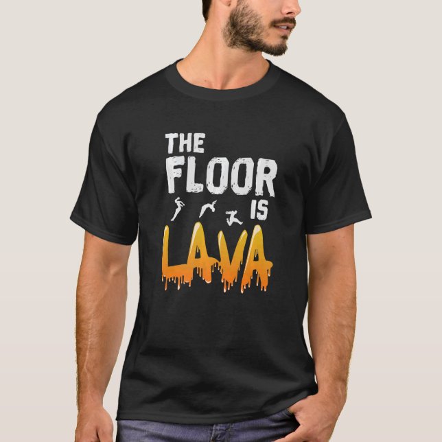 Camiseta El suelo es el Lava Parkour (Anverso)