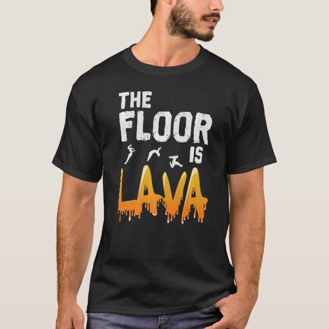 Camiseta El suelo es el Lava Parkour (Anverso)