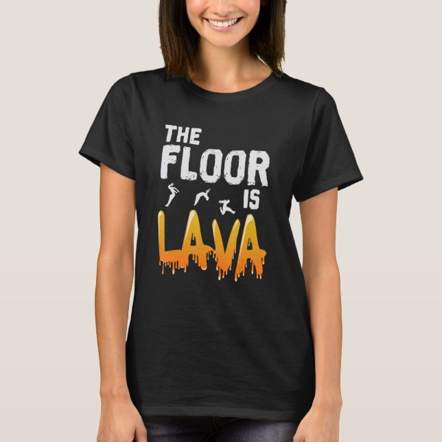 Camiseta El suelo es el Lava Parkour (Anverso)