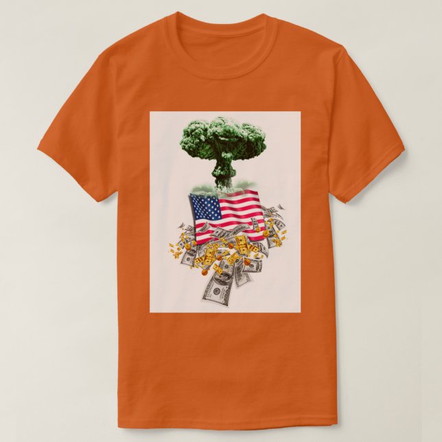 Camiseta El sueño americano se enriquece 1 (Diseño del anverso)