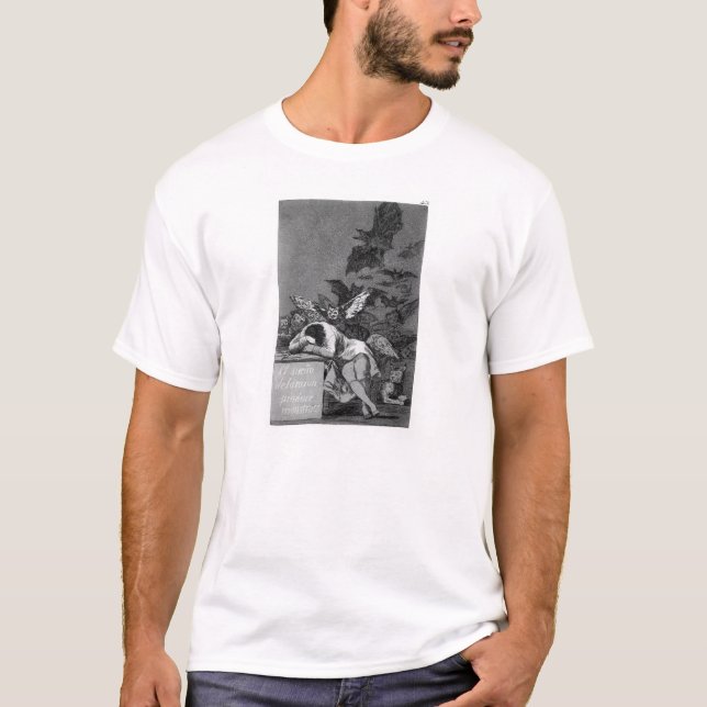 Camiseta El sueño de Francisco Goya- de la razón produce a (Anverso)