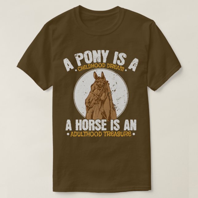 Camiseta El sueño infantil Pony, el tesoro de los caballos (Diseño del anverso)