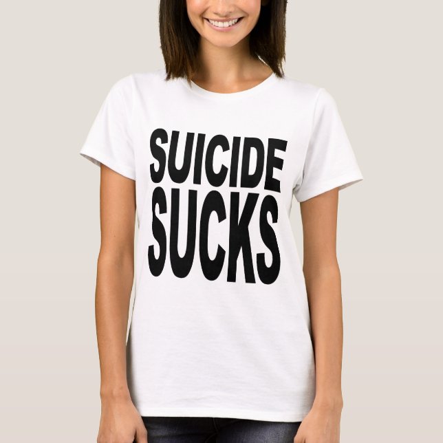 Camiseta El suicidio chupa (Anverso)