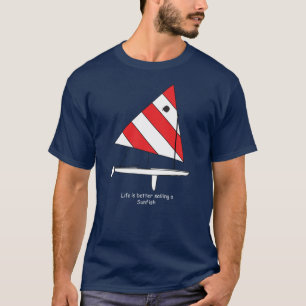 Camiseta El Sunfish Sailboat Life es mejor navegar por el S