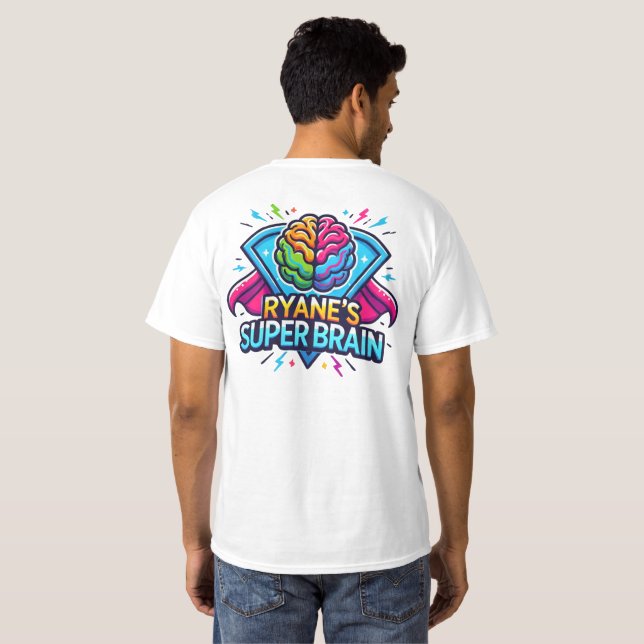 Camiseta El super cerebro de Ryane (Reverso completo)