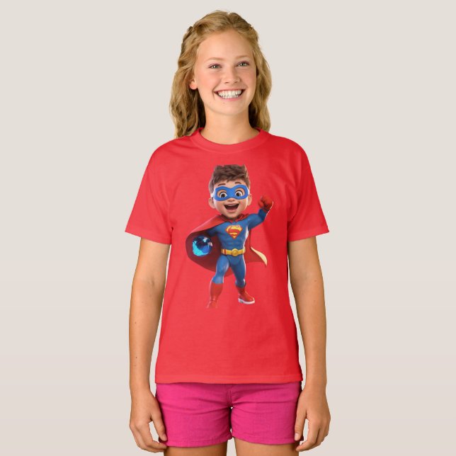 Camiseta "El supergenio: héroe de inteligencia" (Anverso completo)