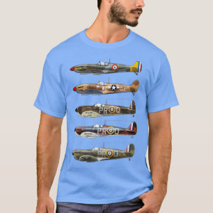 Camiseta El Supermarino Spitfire es un avión de combate bri