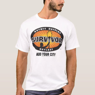 Camiseta El superviviente/añade su ciudad