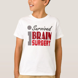 Camiseta El superviviente de la neurocirugía embroma la