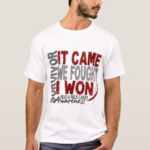Camiseta El superviviente del cáncer de cabeza y cuello qu