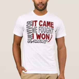 Camiseta El superviviente del cáncer de cabeza y cuello qu