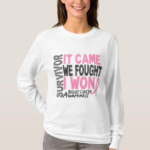 Camiseta El superviviente del cáncer de pecho que vino