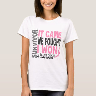 Camiseta El superviviente del cáncer de pecho que vino