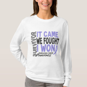 Camiseta El superviviente del esófago del cáncer que vino
