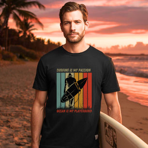 Camiseta El surf es mi pasión, el océano es mi patio de rec