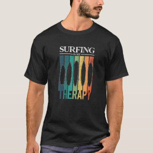 Camiseta El Surf Retro Surfboard Longboard Es Mi Terapia