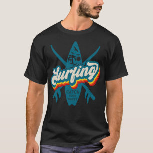 Camiseta El surf retro vintage capta tus olas