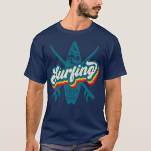 Camiseta El surf retro vintage capta tus olas