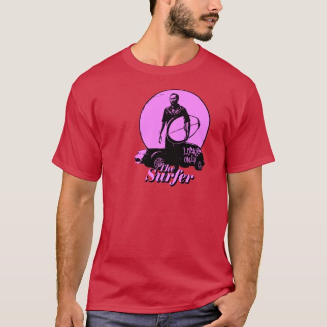 Camiseta El Surfer Pink vintage (Anverso)