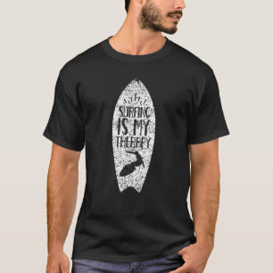 Camiseta El Surfing Es Mi Terapia Olas Surfista Surf Surfbo