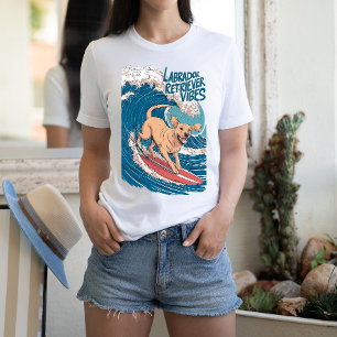 Camiseta El Surfing Labrador Retriever