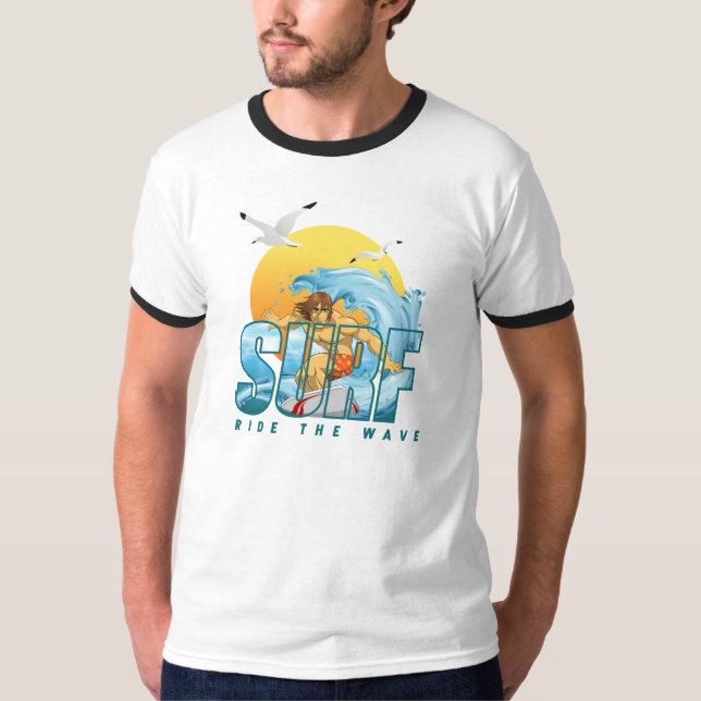 Camiseta El surfista avanza por la ola | Ringer Men (Anverso)