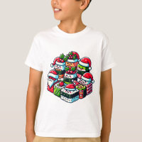 El sushi de Santa Delight Funny Navidades arte