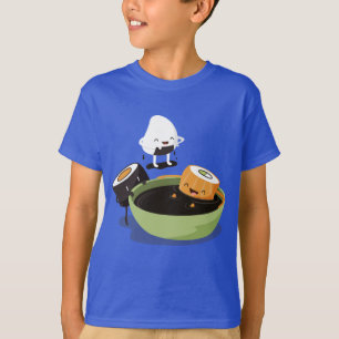 Camiseta El sushi disfruta del tiempo del baño divertido