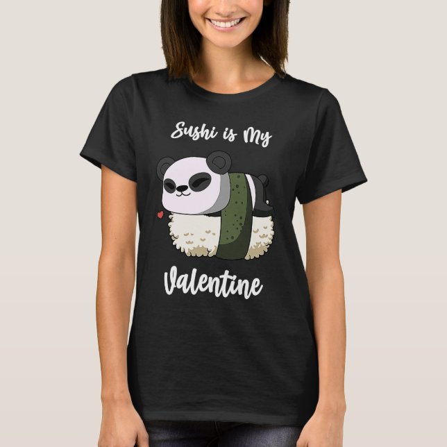 Camiseta El sushi es mi San Valentín de San Valentín (Anverso)