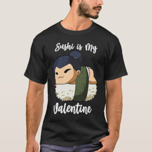 Camiseta El sushi es mi valentin gracioso luchador de sumo
