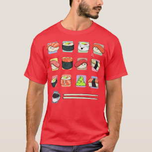 Camiseta El sushi japonés de comida para aficionado a Asia 