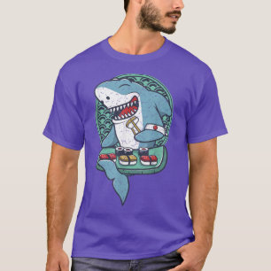 Camiseta El sushi kawaii japonés ama el pescado japonés 