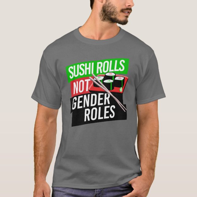 Camiseta El sushi no tiene roles de género (Anverso)