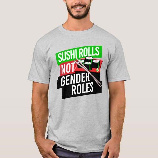Camiseta El sushi no tiene roles de género (Anverso)