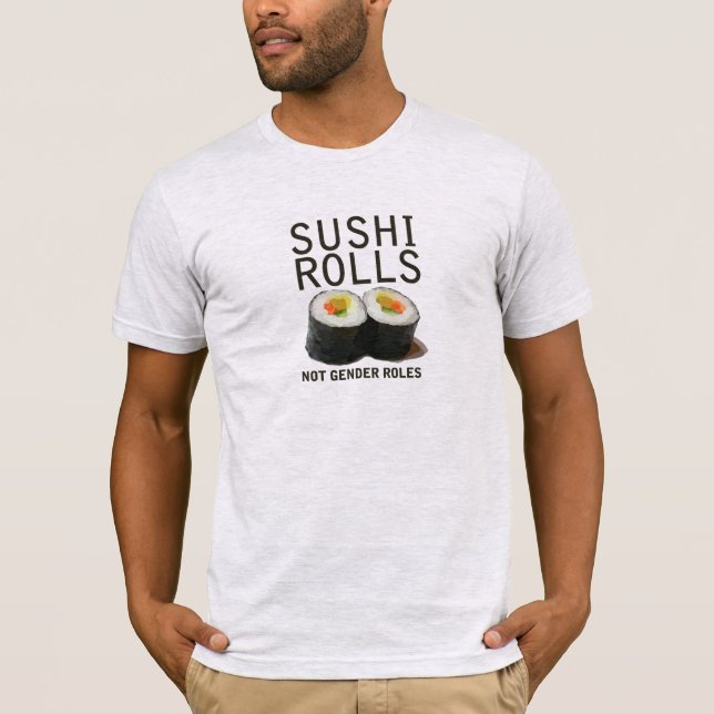 Camiseta El sushi no tiene roles de género (Anverso)