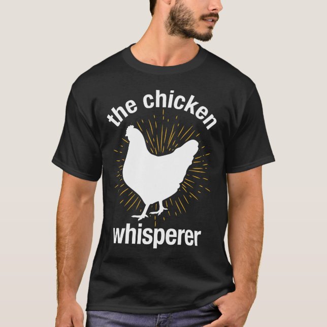 Camiseta El Susurrador de Pollos Granjero (Anverso)