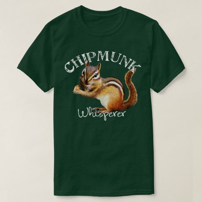 Camiseta El susurro de Chipmunk que amo a los Chipmunks (Diseño del anverso)