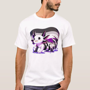 Camiseta El sutil orgullo asexual de Kawaii Axolotl