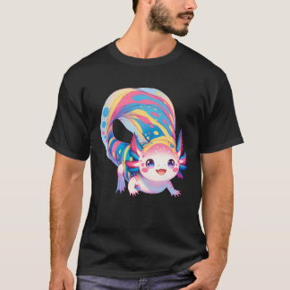 Camiseta El sutil orgullo LGBT de Kawaii Axolotl