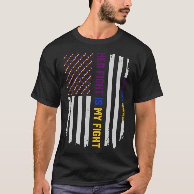 Camiseta El suyo lucha - la bandera americana de la (Anverso)