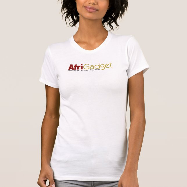Camiseta El T de las mujeres de AfriGadget (Anverso)