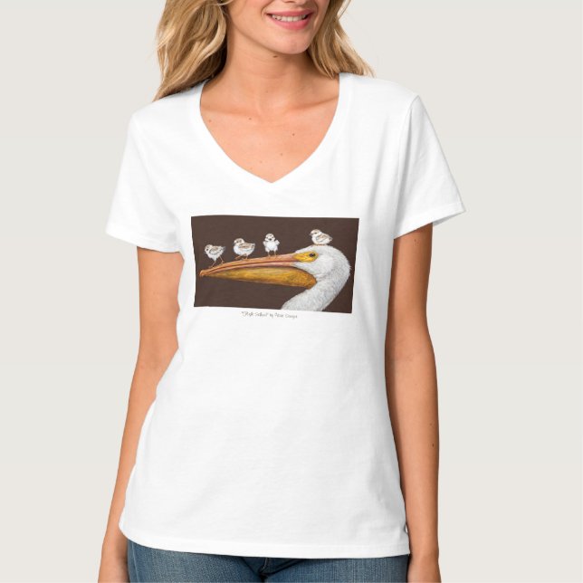 Camiseta El T de las mujeres de la escuela del vuelo (Anverso)