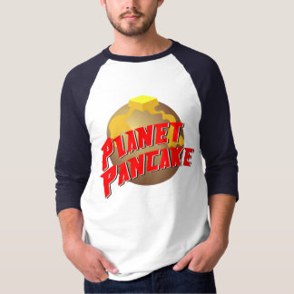 Camiseta El T de los hombres de la crepe del planeta