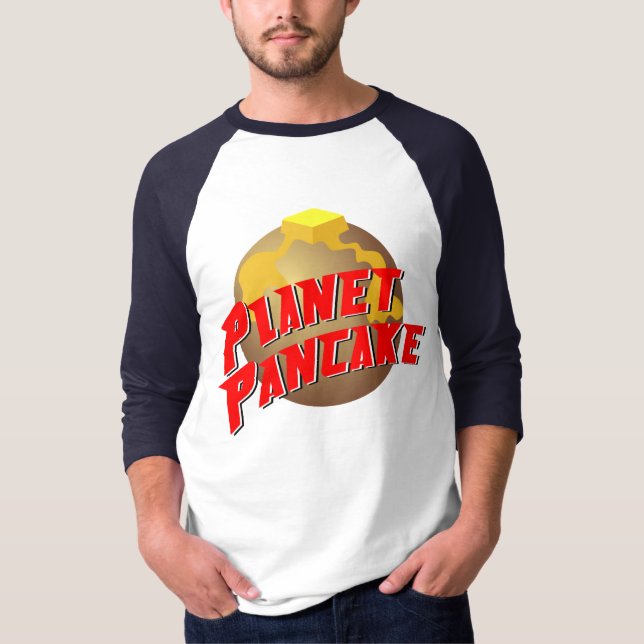 Camiseta El T de los hombres de la crepe del planeta (Anverso)