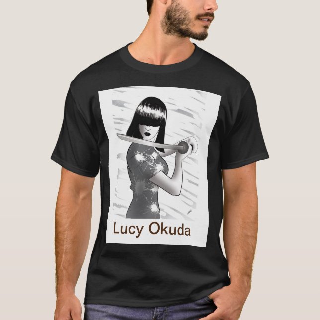 Camiseta El T de los hombres de Lucy Okuda (Anverso)