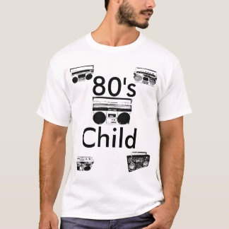Camiseta el T de los hombres del niño de los años 80